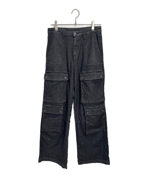 DIESEL（ディーゼル）DIESEL (ディーゼル) デニムカーゴパンツ ブラック サイズ:26の古着・服飾アイテム