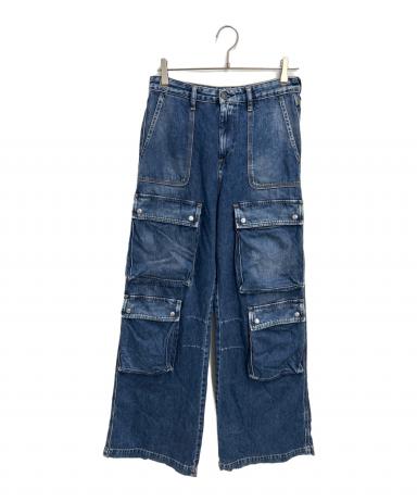 中古・古着通販】DIESEL (ディーゼル) デニムカーゴパンツ インディゴ