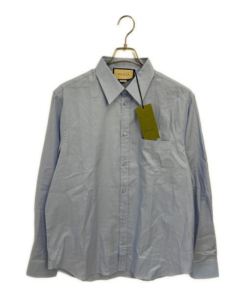 GUCCI（グッチ）GUCCI (グッチ) 長袖シャツ ブルー サイズ:41 未使用品の古着・服飾アイテム