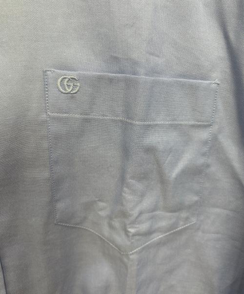 GUCCI（グッチ）GUCCI (グッチ) 長袖シャツ ブルー サイズ:41 未使用品の古着・服飾アイテム