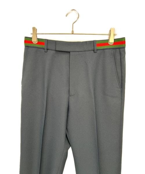 GUCCI（グッチ）GUCCI (グッチ) スラックス ネイビー サイズ:48 未使用品の古着・服飾アイテム