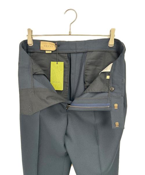 GUCCI（グッチ）GUCCI (グッチ) スラックス ネイビー サイズ:48 未使用品の古着・服飾アイテム
