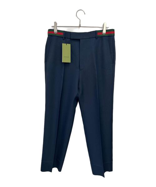 GUCCI（グッチ）GUCCI (グッチ) スラックス ネイビー サイズ:48 未使用品の古着・服飾アイテム