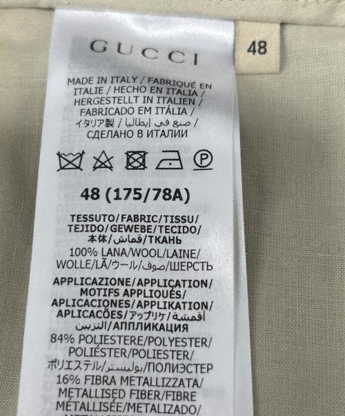 GUCCI（グッチ）GUCCI (グッチ) スラックス グレー サイズ:48 未使用品の古着・服飾アイテム