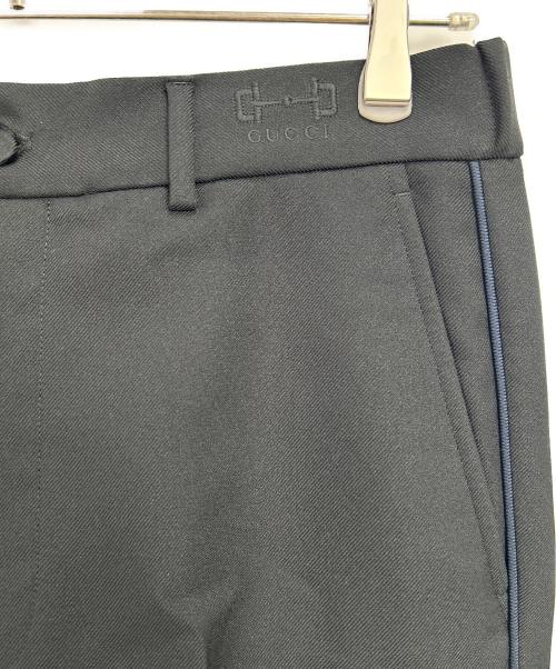 GUCCI（グッチ）GUCCI (グッチ) スラックス ブラック サイズ:48 未使用品の古着・服飾アイテム