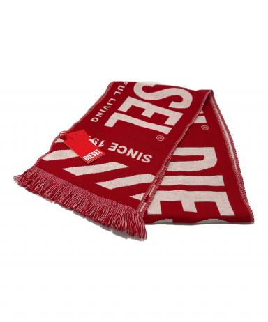 ディーゼル　DIESEL マフラー　イタリア製　未使用品 中古・古着通販】DIESEL (ディーゼル) マフラー レッド 未使用品