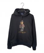 POLO RALPH LAURENポロ・ラルフローレン）の古着「ポロベアースウェットパーカー」｜ブラック