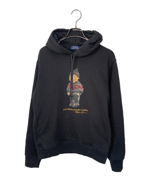POLO RALPH LAUREN（ポロ・ラルフローレン）POLO RALPH LAUREN (ポロ・ラルフローレン) ポロベアースウェットパーカー ブラック サイズ:Mの古着・服飾アイテム