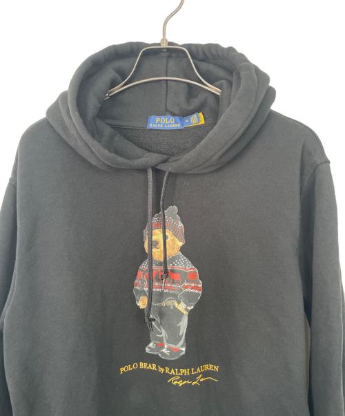 POLO RALPH LAUREN（ポロ・ラルフローレン）POLO RALPH LAUREN (ポロ・ラルフローレン) ポロベアースウェットパーカー ブラック サイズ:Mの古着・服飾アイテム