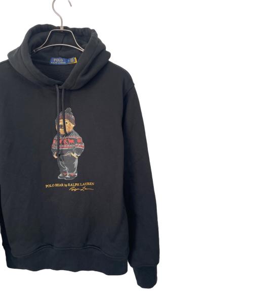 POLO RALPH LAUREN（ポロ・ラルフローレン）POLO RALPH LAUREN (ポロ・ラルフローレン) ポロベアースウェットパーカー ブラック サイズ:Mの古着・服飾アイテム