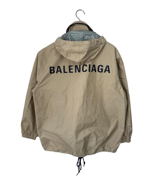BALENCIAGA（バレンシアガ）BALENCIAGA (バレンシアガ) オーバーサイズ バックロゴ ウィンドブレーカー ベージュ サイズ:34の古着・服飾アイテム