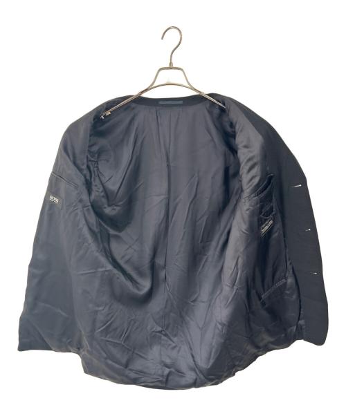 HUGO BOSS（ヒューゴ ボス）HUGO BOSS (ヒューゴ ボス) 3ピースセットアップスーツ ブラック サイズ:48の古着・服飾アイテム