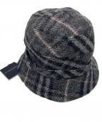 BURBERRY LONDONバーバリーロンドン）の古着「ウールハット」｜グレー