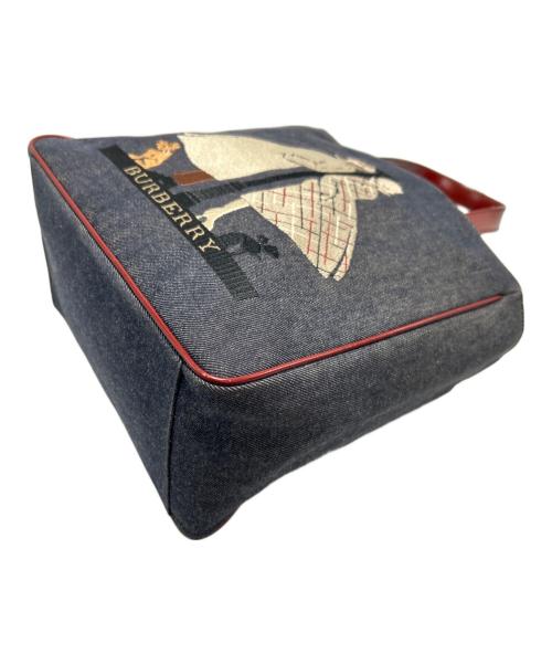 BURBERRY（バーバリー）BURBERRY (バーバリー) デニムハンドバッグ インディゴの古着・服飾アイテム