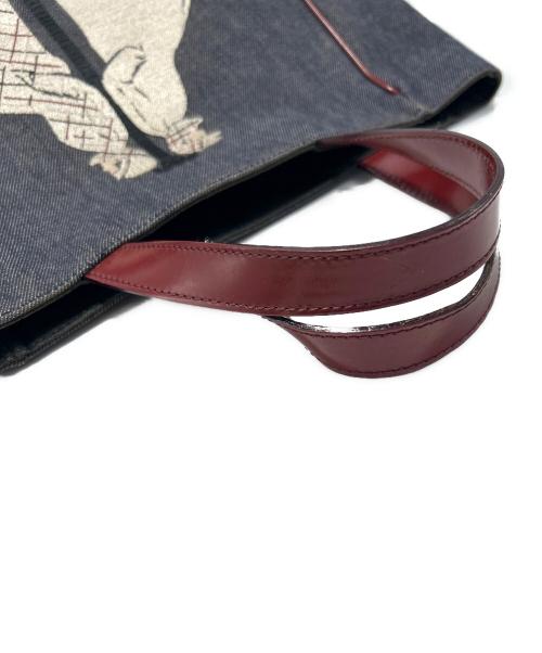 BURBERRY（バーバリー）BURBERRY (バーバリー) デニムハンドバッグ インディゴの古着・服飾アイテム