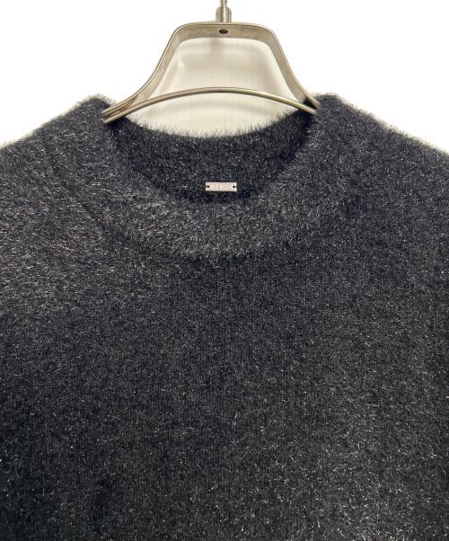 Mila Owen（ミラオーウェン）Mila Owen (ミラオーウェン) ラメパフスリーブニットフレアスカート ブラック サイズ:1 未使用品の古着・服飾アイテム