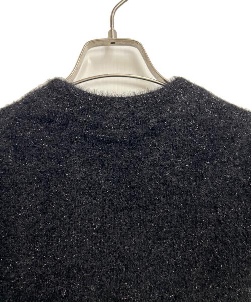 Mila Owen（ミラオーウェン）Mila Owen (ミラオーウェン) ラメパフスリーブニットフレアスカート ブラック サイズ:1 未使用品の古着・服飾アイテム