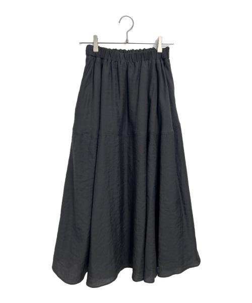 Mila Owen（ミラオーウェン）Mila Owen (ミラオーウェン) ラメパフスリーブニットフレアスカート ブラック サイズ:1 未使用品の古着・服飾アイテム