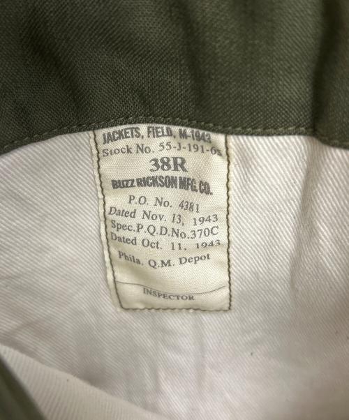 BUZZ RICKSON'S（バズリクソンズ）BUZZ RICKSON'S (バズリクソンズ) M-1943フィールドジャケット オリーブ サイズ:38の古着・服飾アイテム