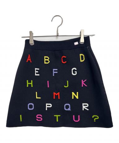 中古・古着通販】CHANEL (シャネル) ニットスカート ブラック サイズ