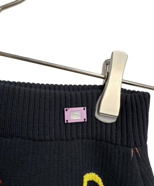 CHANEL（シャネル）CHANEL (シャネル) ニットスカート ブラック サイズ:36の古着・服飾アイテム