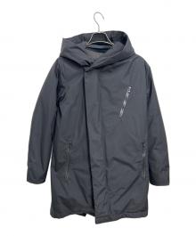 Junhashimoto（ジュンハシモト）の古着「フードラップダウンコート」｜ブラック