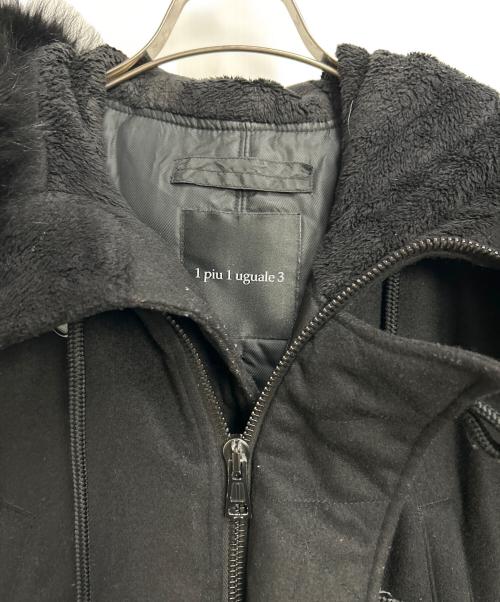 1piu1uguale3（ウノピュウノウグァーレトレ）1piu1uguale3 (ウノピュウノウグァーレトレ) N-3Bタイプコート ブラック サイズ:3の古着・服飾アイテム