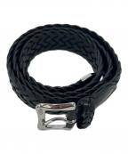 J&M DAVIDSONジェイ＆エム デヴィッドソン）の古着「レザーメッシュベルト」｜ブラック