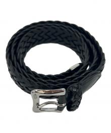 J&M DAVIDSON（ジェイ＆エム デヴィッドソン）の古着「レザーメッシュベルト」｜ブラック