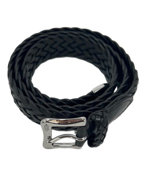 J&M DAVIDSON（ジェイ＆エム デヴィッドソン）J&M DAVIDSON (ジェイ＆エム デヴィッドソン) レザーメッシュベルト ブラック サイズ:36/90の古着・服飾アイテム