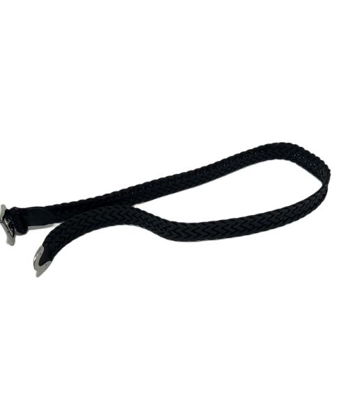 J&M DAVIDSON（ジェイ＆エム デヴィッドソン）J&M DAVIDSON (ジェイ＆エム デヴィッドソン) レザーメッシュベルト ブラック サイズ:36/90の古着・服飾アイテム