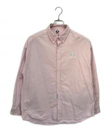 AAPE NOW（エイエイプナウ）の古着「長袖シャツ」｜ピンク