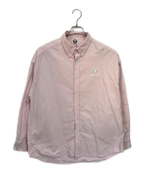 AAPE NOW（エイエイプナウ）AAPE NOW (エイエイプナウ) 長袖シャツ ピンク サイズ:Lの古着・服飾アイテム