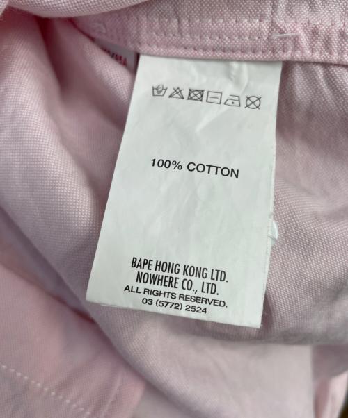 AAPE NOW（エイエイプナウ）AAPE NOW (エイエイプナウ) 長袖シャツ ピンク サイズ:Lの古着・服飾アイテム