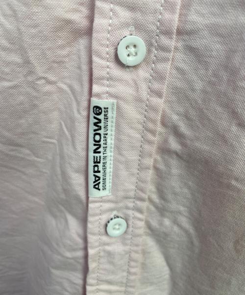 AAPE NOW（エイエイプナウ）AAPE NOW (エイエイプナウ) 長袖シャツ ピンク サイズ:Lの古着・服飾アイテム
