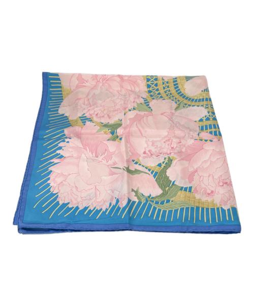 HERMES（エルメス）HERMES (エルメス) シルクスカーフ ブルーの古着・服飾アイテム