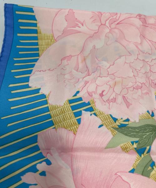 HERMES（エルメス）HERMES (エルメス) シルクスカーフ ブルーの古着・服飾アイテム