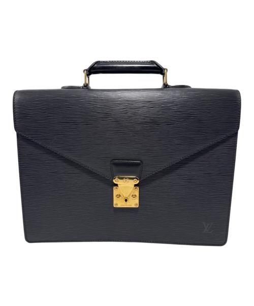 LOUIS VUITTON（ルイ ヴィトン）LOUIS VUITTON (ルイ ヴィトン) ビジネスバッグ ブラックの古着・服飾アイテム
