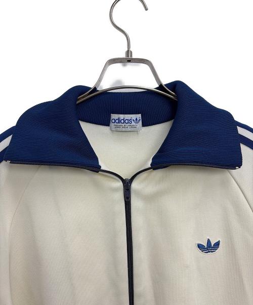 adidas（アディダス）adidas (アディダス) トラックジャケット ベージュ×ネイビー サイズ:3号の古着・服飾アイテム