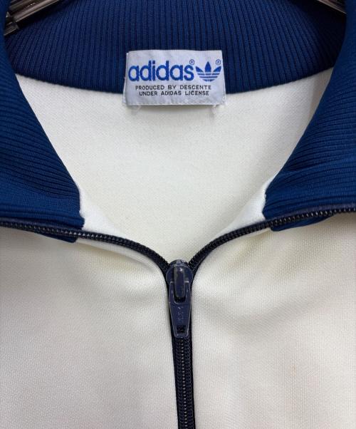 adidas（アディダス）adidas (アディダス) トラックジャケット ベージュ×ネイビー サイズ:3号の古着・服飾アイテム