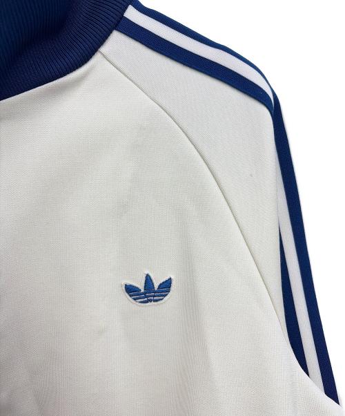 adidas（アディダス）adidas (アディダス) トラックジャケット ベージュ×ネイビー サイズ:3号の古着・服飾アイテム