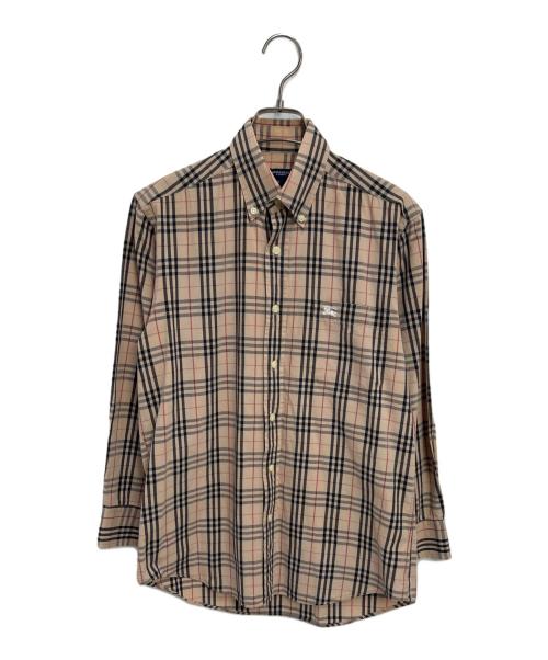 BURBERRY LONDON（バーバリーロンドン）BURBERRY LONDON (バーバリーロンドン) 長袖シャツ ベージュ×ブラック サイズ:Sの古着・服飾アイテム