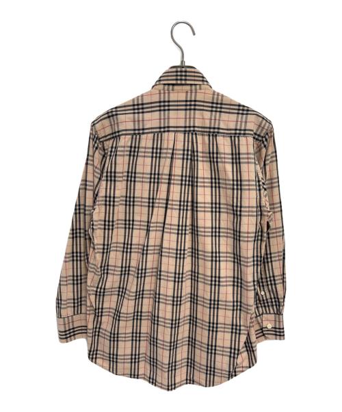 BURBERRY LONDON（バーバリーロンドン）BURBERRY LONDON (バーバリーロンドン) 長袖シャツ ベージュ×ブラック サイズ:Sの古着・服飾アイテム