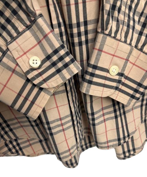 BURBERRY LONDON（バーバリーロンドン）BURBERRY LONDON (バーバリーロンドン) 長袖シャツ ベージュ×ブラック サイズ:Sの古着・服飾アイテム