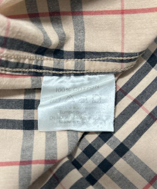 BURBERRY LONDON（バーバリーロンドン）BURBERRY LONDON (バーバリーロンドン) 長袖シャツ ベージュ×ブラック サイズ:Sの古着・服飾アイテム