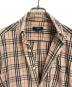 中古・古着 BURBERRY LONDON (バーバリーロンドン) 長袖シャツ ベージュ×ブラック サイズ:S：6000円