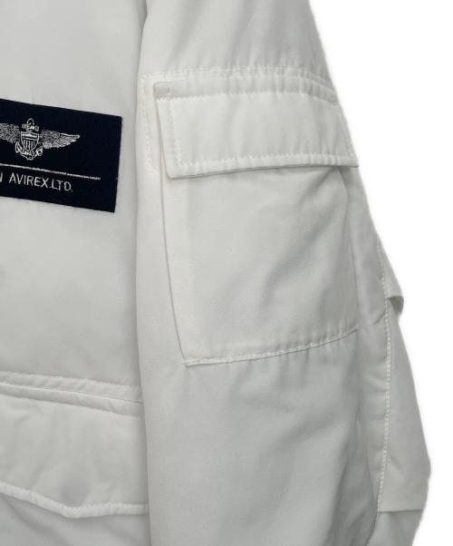 AVIREX（アヴィレックス）AVIREX (アヴィレックス) 中綿ジャケット ホワイト サイズ:Mの古着・服飾アイテム