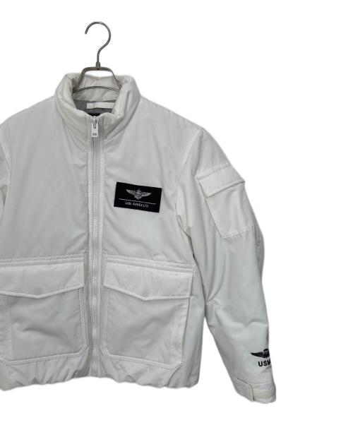 AVIREX（アヴィレックス）AVIREX (アヴィレックス) 中綿ジャケット ホワイト サイズ:Mの古着・服飾アイテム