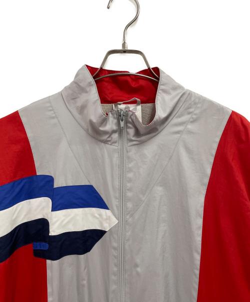 adidas（アディダス）adidas (アディダス) ブルゾン グレー×レッド サイズ:54の古着・服飾アイテム