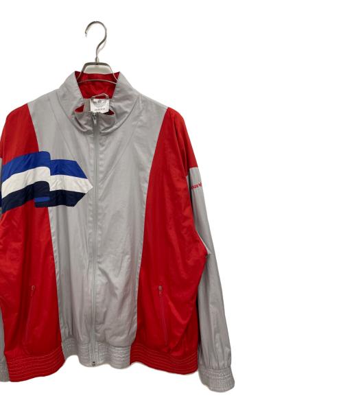 adidas（アディダス）adidas (アディダス) ブルゾン グレー×レッド サイズ:54の古着・服飾アイテム